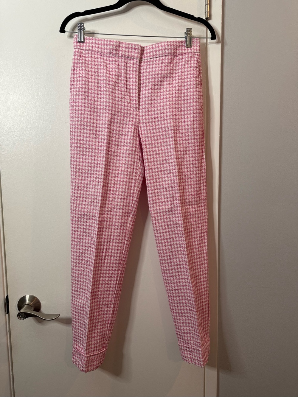Ann Taylor Pink Houndstooth Women's Dress Pants